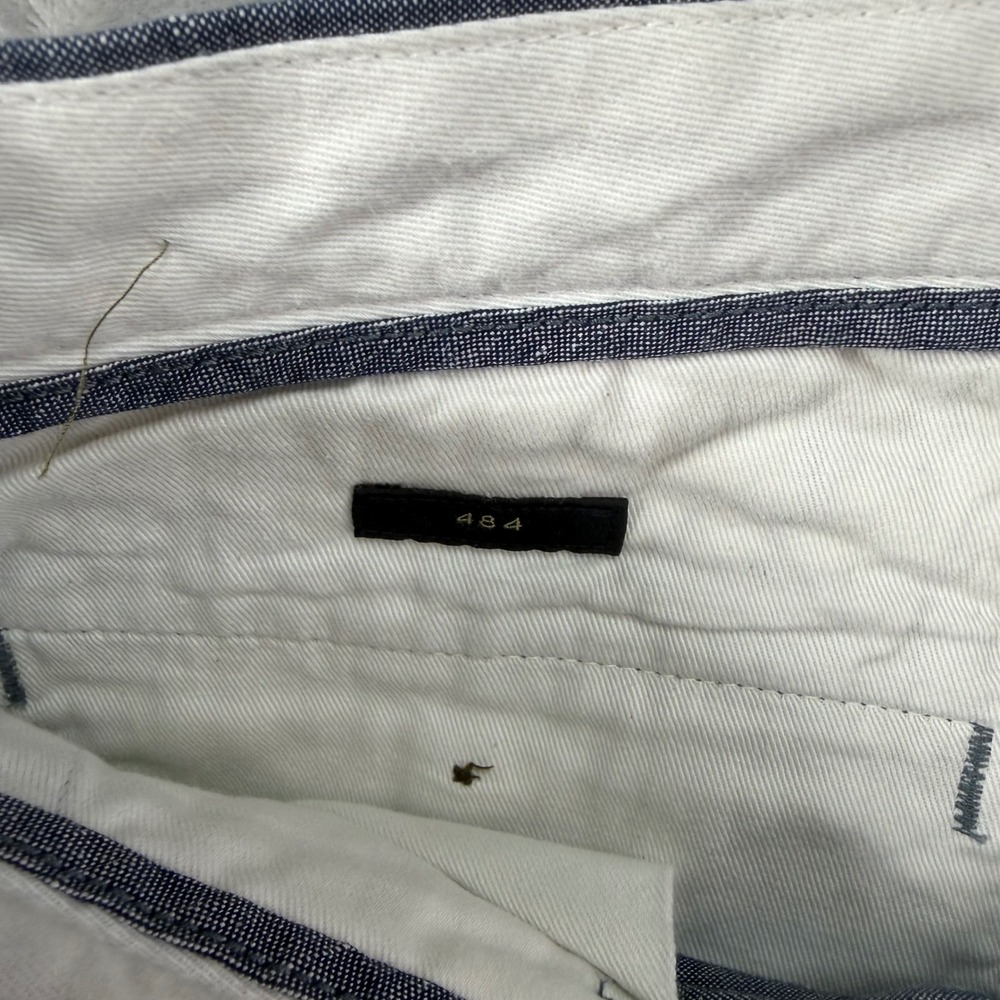 J.Crew 484 Slim Fit Chino Pants Men's Size 31x32 Blue Cotton Linen - Picture 6 of 9